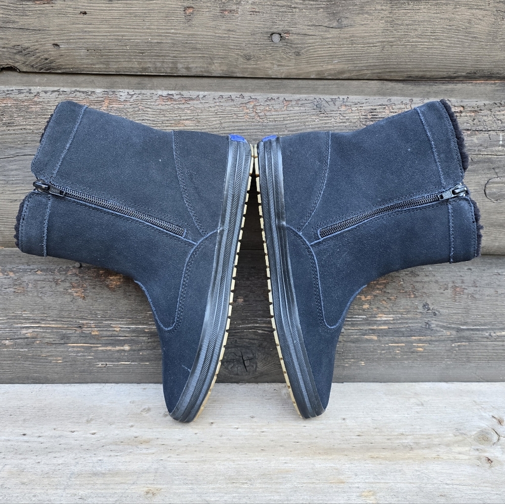 Keds NEW Sunny Side Cozy Suede Shearling-Lined Cabincore Ankle Boots 9M - Picture 11 of 16